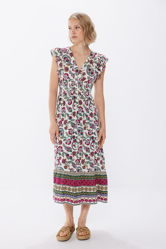 Floral Print Midi Dress
