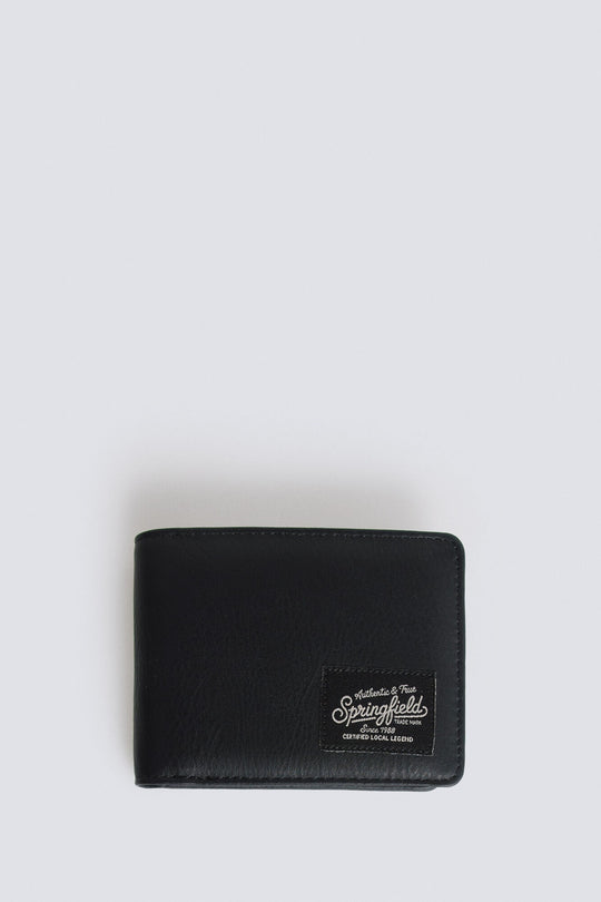 Two-tone faux leather wallet