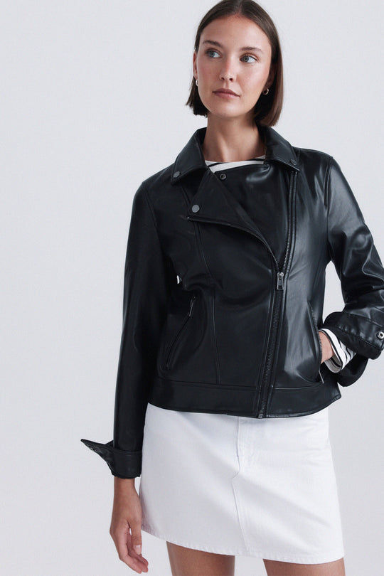 Faux leather jacket