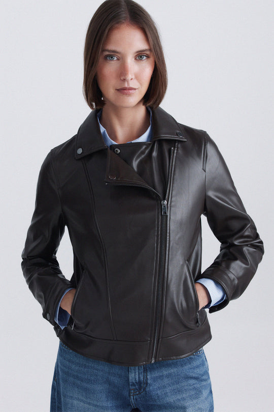 Faux leather jacket