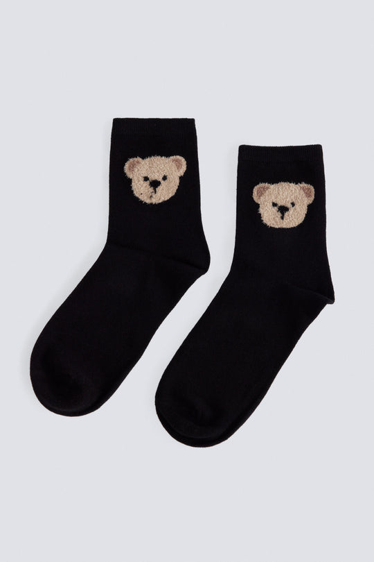 Textured bear socks