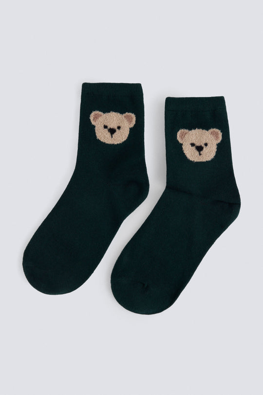 Textured bear socks