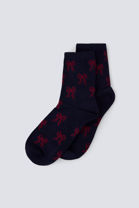 Basic bow socks