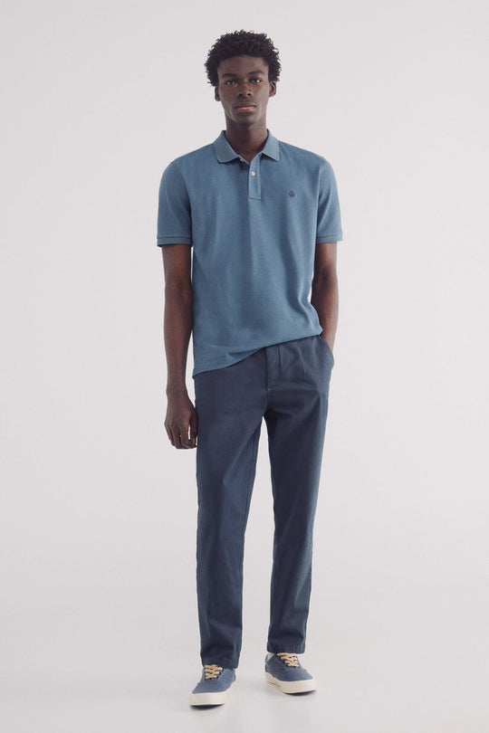 Essential regular fit piqué polo shirt