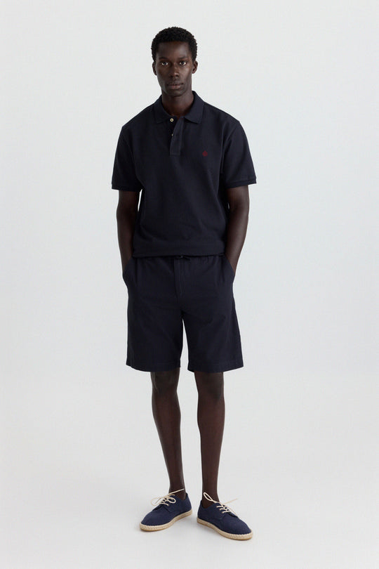 Piqué basic regular fit polo shirt