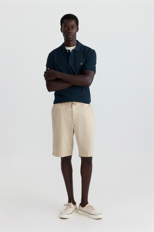 Piqué basic regular fit polo shirt