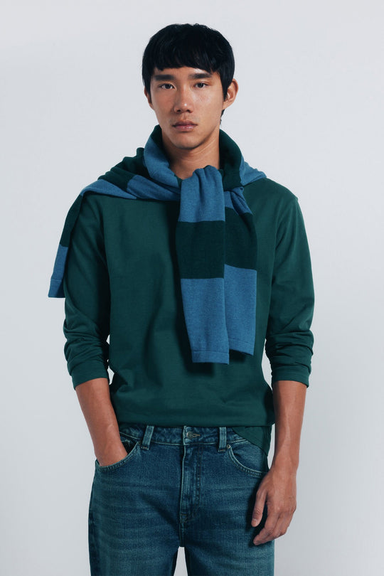 تيشيرت رجالي بكم طويل بتشطيب ناعم