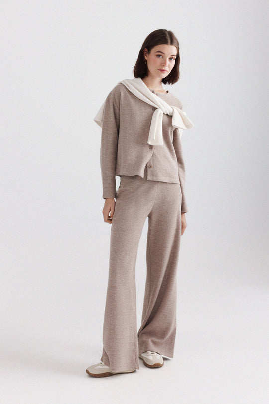 Soft touch long trousers