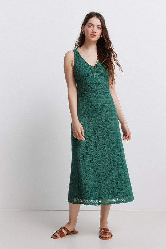 Crochet midi dress