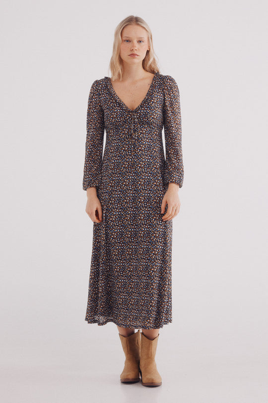 فستان ميدي مطبوع