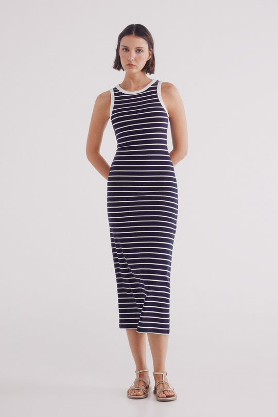 Sailor striped tube dress
