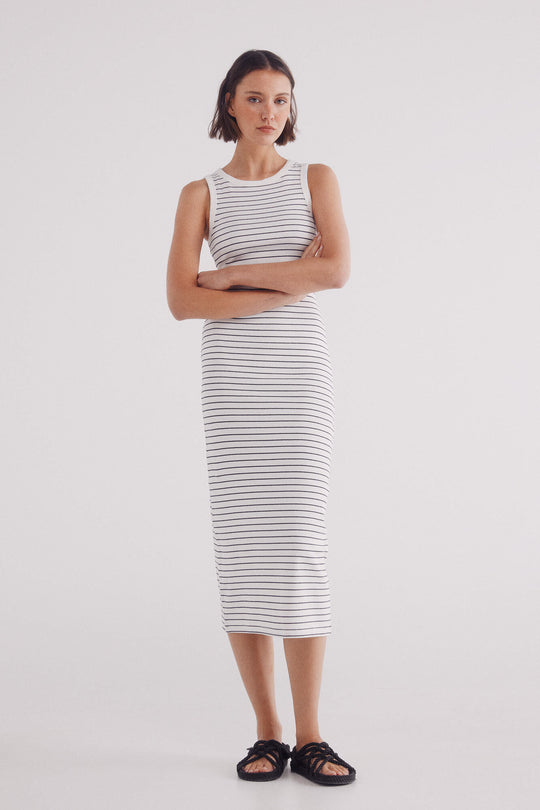 Sailor striped tube dress