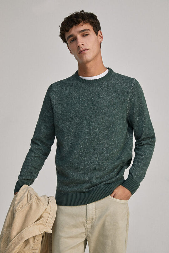 Plain marbled sweater