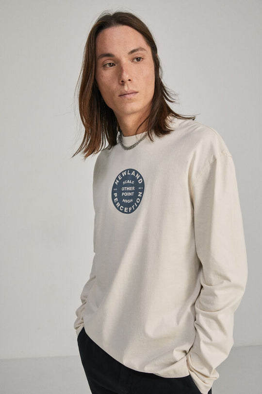 Printed long-sleeved T-shirt