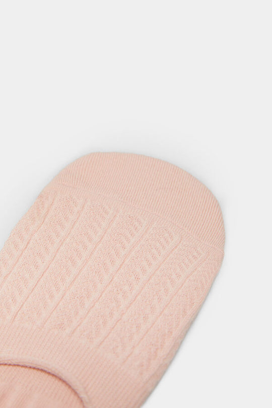 Textured no-show socks