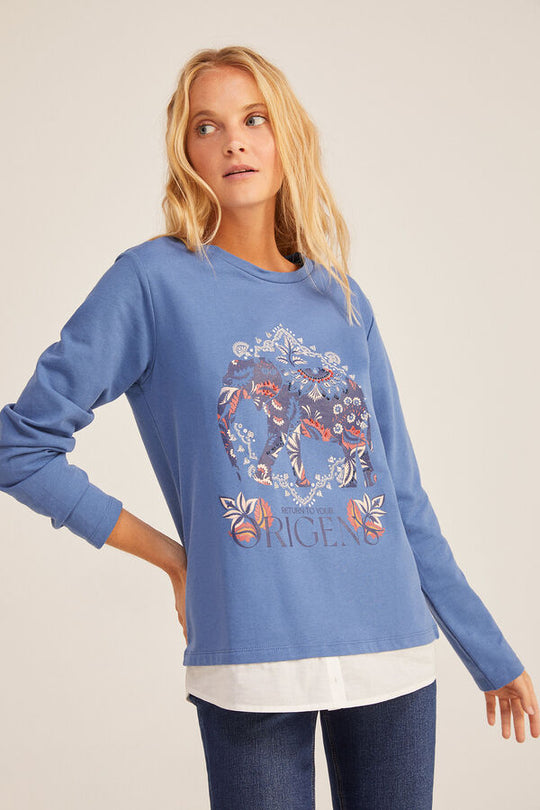 "Origins" elephant sweatshirt
