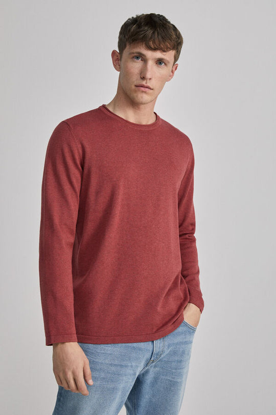 Essential jumper with elbow patches