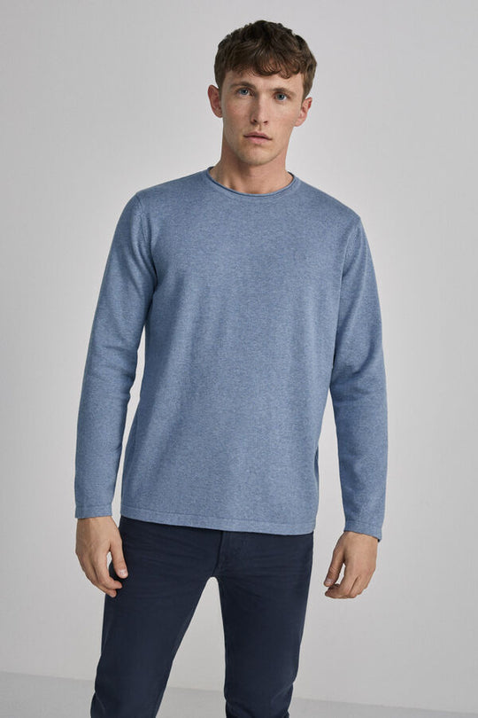 Essential jumper with elbow patches