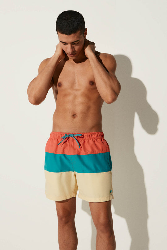 Swimwear With Shell Patch Pocket On Back