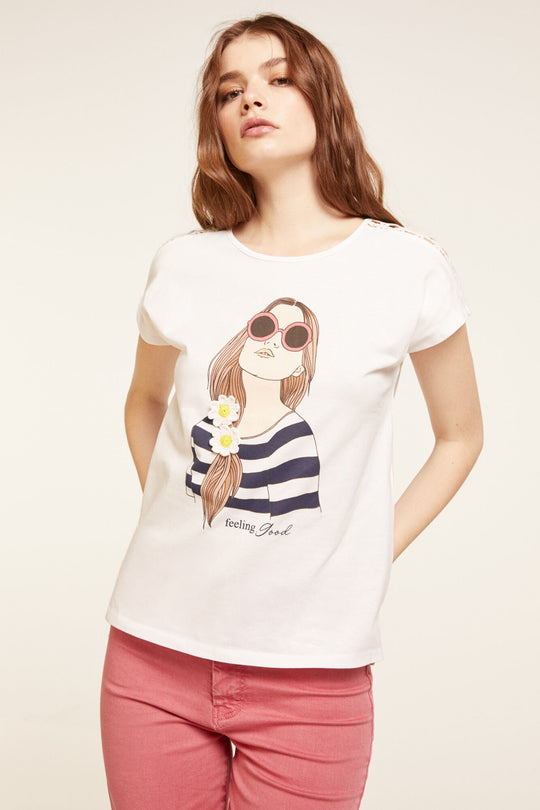 Graphic T-Shirt Neckline Back