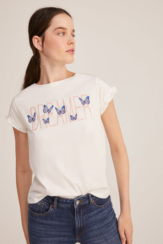 "Dreamer" butterflies T-shirt