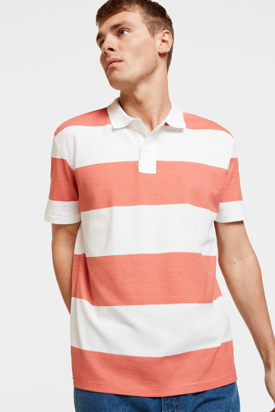 Regular Polo With Printed Stripes