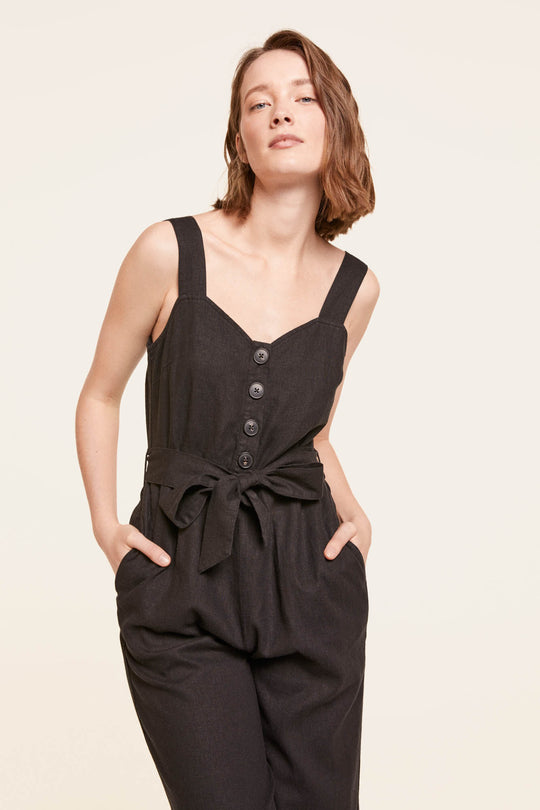 Front Button Line Jumpsui