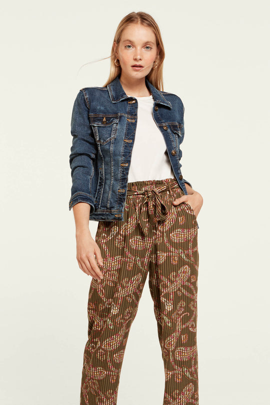 Printed floaty pants