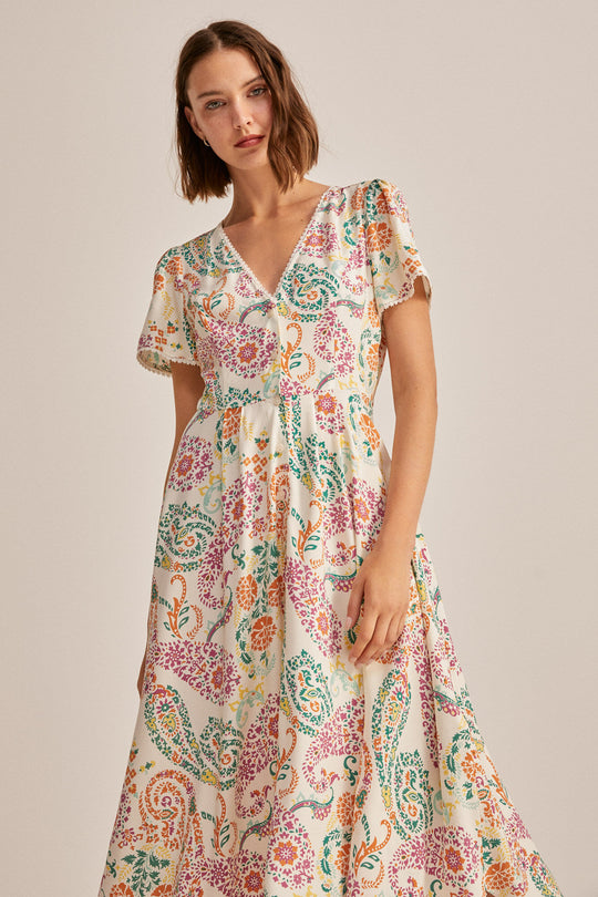 Midi pointy shirt dress