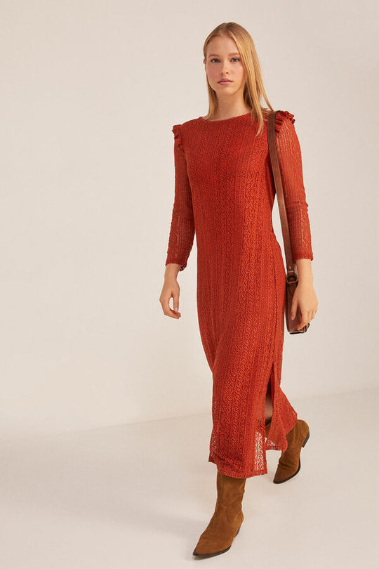 Crochet midi dress