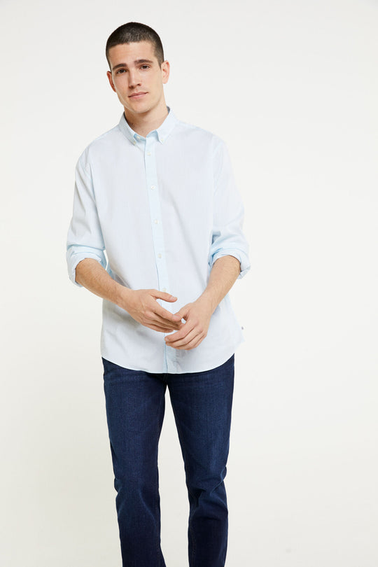 Printed Long Sleeve Shirt- Custome Fit