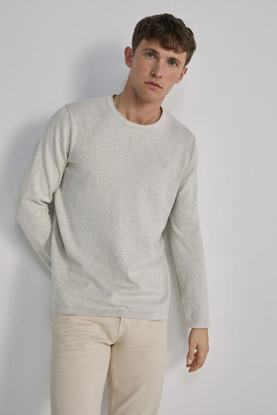 Essential jumper with elbow patches