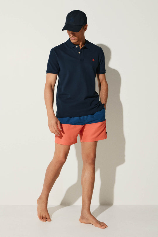 Swimwear With Shell Patch Pocket On Back