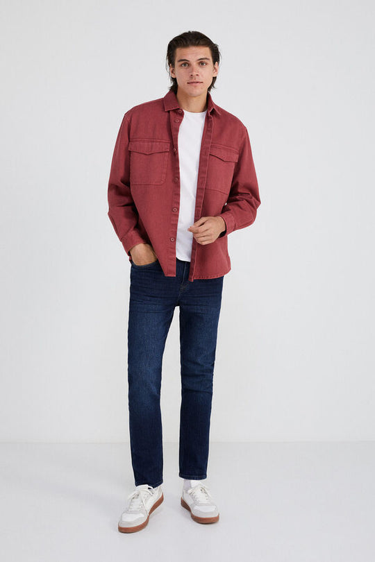 Dark wash slim fit jeans