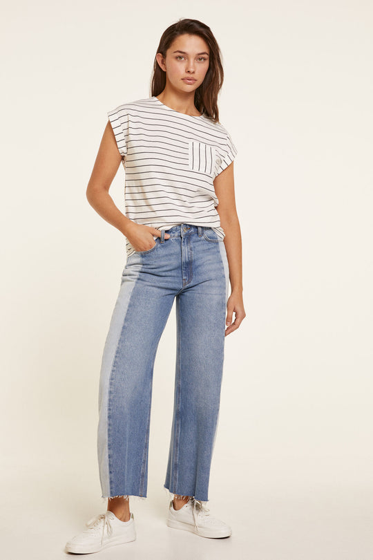 Short Sleeve T-Shirt With Print Slub Jersey.