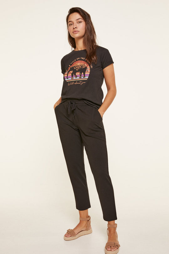 Circular Jogger With Tone To Tone