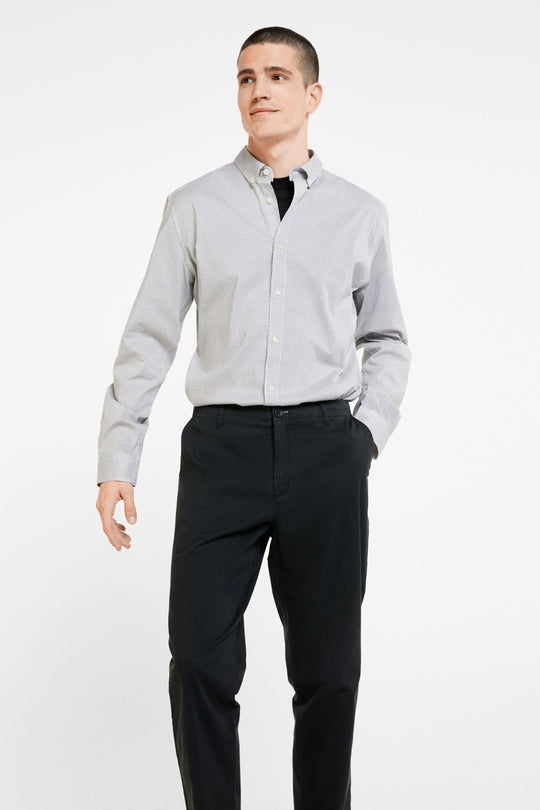 Printed Long Sleeve Shirt- Custome Fit